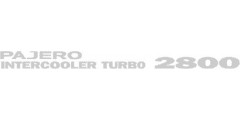 Pajero Intercooler Turbo 2800 Decal